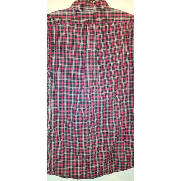 Ralph Lauren Mens Custom Fit Plaid Button-Down Long Sleeve Shirt Large - Picture 4 of 6